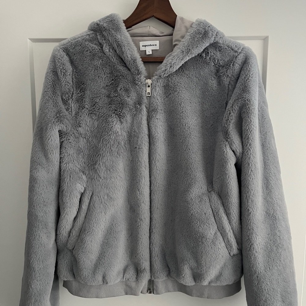Super Down Revolve Fuzzy Jacket - image 1